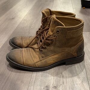 Aldo Men's Distressed Brown Leather Boots